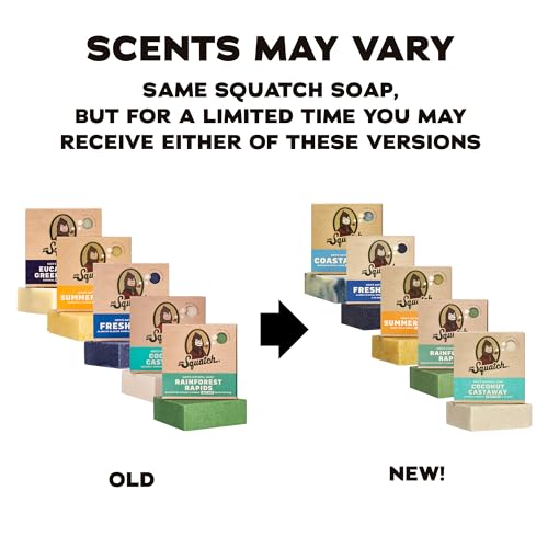 Dr. Squatch Natural Men's Bar Soap 5-Pack | Cold Process