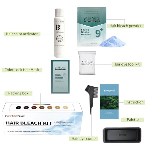 9+ Level Lift Blue Bleach Powder Kit – Professional Hair Lightening