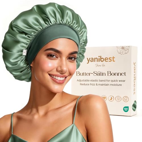 Satin Sleep Bonnet for Women Hair Care