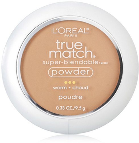 L'Oreal Paris True Match Super Blendable Oil Free Foundation Powder, W7 Medium Deep, 0.33 oz, Packaging May Vary