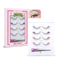 Profusion TMNT 4 Pairs Colored False Eyelashes with Adhesive