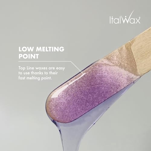 Italwax Top Line Orchid Hard Wax Beads 1 lb (450 g) ? Transparent Fast-Setting Jelly Wax with Floral Fragrance for Bikini & Underarms, Strong Grip, Professional Use ? Made in Italy