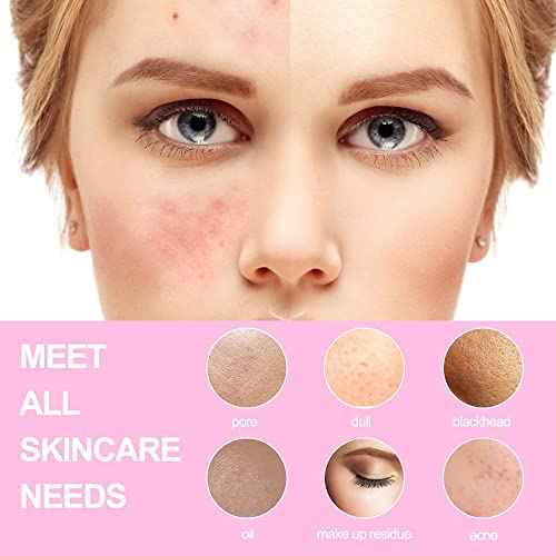 TOUCHBeauty Spin Brush Face Cleanser with 3 Brush Heads for Deep Cleansing Exfoliation and Massaging