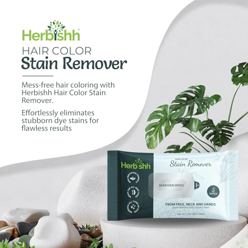 Herbishh Hair Color Stain Remover Wipes – 5 Pack