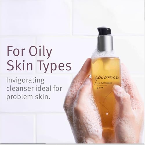 Epionce Lytic Gel Cleanser ? Gentle Foaming Face Wash & Makeup Remover | For Oily, Combination & Problem Skin | Acne & Oil-Control Cleanser with Willow Bark | Dermatologist Skincare