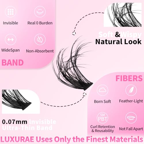 DIY Lash Extension Kit - 280Pcs 3D Fluffy Clusters