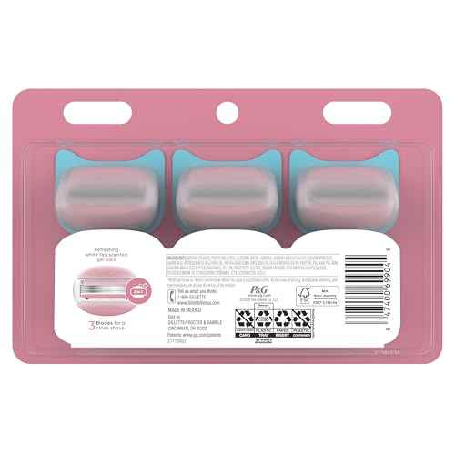 Venus ComfortGlide White Tea Women's Razor Blades, with Built-in Shave Gel Bars, 8 Razor Blade Refills