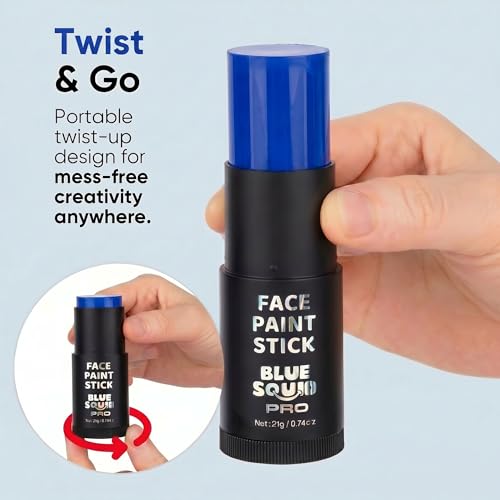Blue Squid PRO Waterproof Blue Face Paint Stick - XL 21g