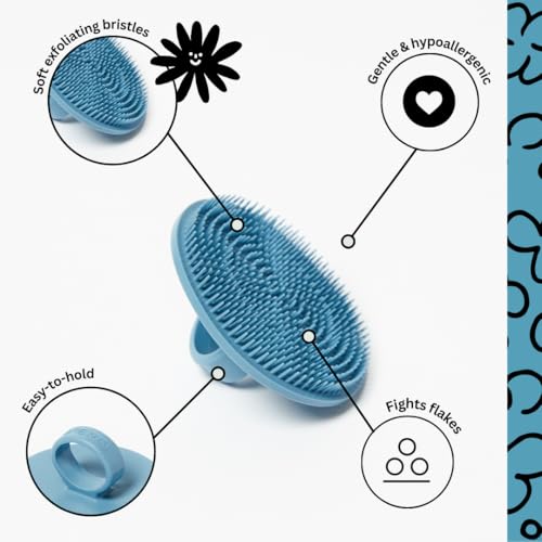 Boie USA Face Scrubber - Gentle Silicone Facial Exfoliating Brush