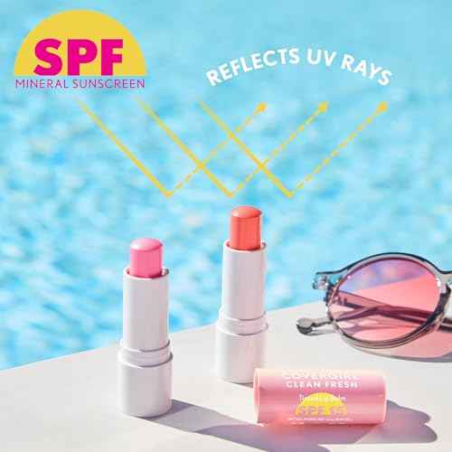 COVERGIRL Clean Fresh Tinted Lip Balm SPF 15-10 - You Make Me Blush, with Mineral Sunscreen, Moisturizing, Vegan Formula, 0.14oz