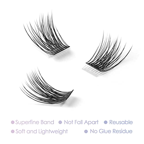 Cluster Lashes 14mm - DIY Eyelash Extensions, Reusable