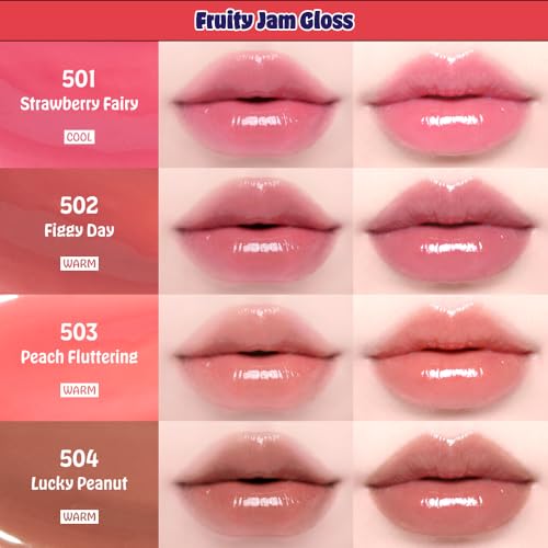 CORALHAZE Fruity Jam Gloss Lip Tint - Watery Glass Shine