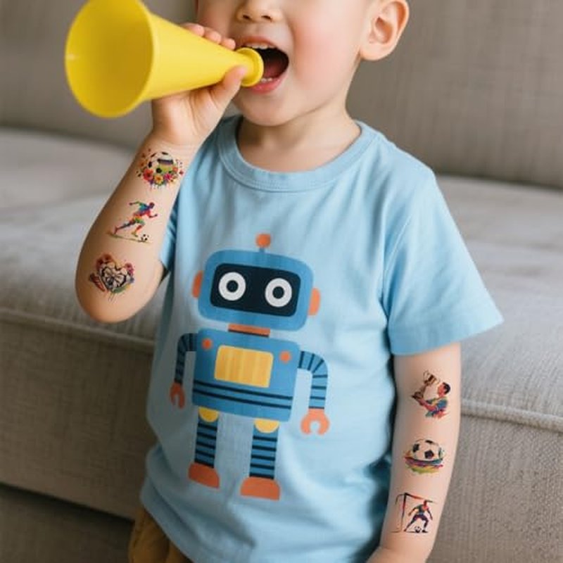 10 Sheets Soccer Temporary Tattoos for Women Men, Soccer Sport Ball Themed Birthday Party Decorations Favors Supplies, Cute Cartoon Football Sports Game Player Tattoo Sticker Gifts for Adults Q855