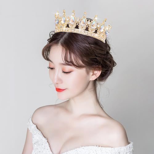 Queen Crown Rhinestone Tiara for Women - Bridal & Party Accessory