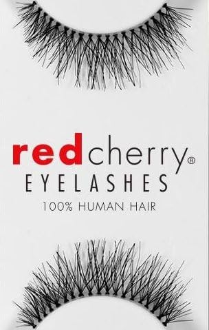 Red Cherry #213 False Eyelashes - 100% Human Hair, 6 Pairs