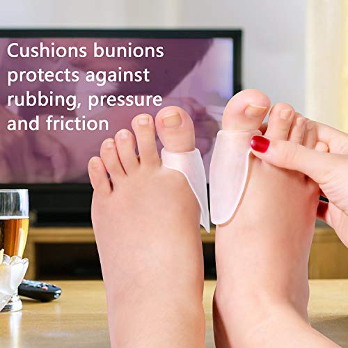 Promifun Gel Bunion Protector Pads, 10-Pack