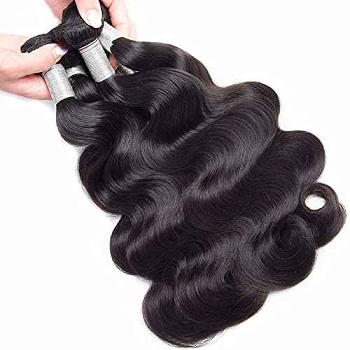 Body Wave Bundles Human Hair 16 18 20 Inch 100% Brazilian Virgin Human Hair Bundles 12A Unprocessed Body Wave 3 Bundles Human Weave Hair Bundles