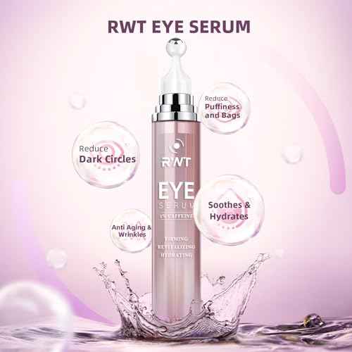 5% Caffeine Eye Cream & Under Eye Serum for Dark Circles and Puffiness, 360¡Æ Massage Roller Ball Eyes Treatment Serum, Reduces Wrinkles Fine Lines for Women