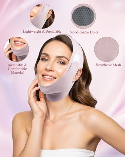 V-Shaped Face Slimming Mask for Sleeping Chin Strap Jawline Shaper Double Chin Reducer