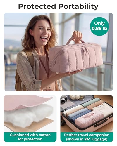 BAGSMART Travel Hair Tool Organizer for Dyson Airwrap | Heat Mat