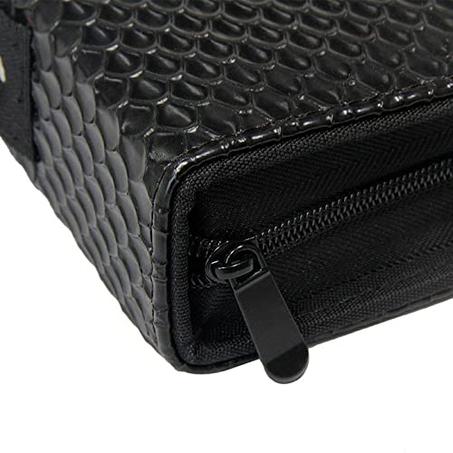 PU Leather Hair Scissors Case – 24 Pockets Barber Organizer