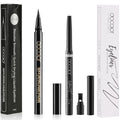 docolor Waterproof Eyeliner Pen Super Slim Precise All Day Eye Liner Gel (Black & White, 2PCS)