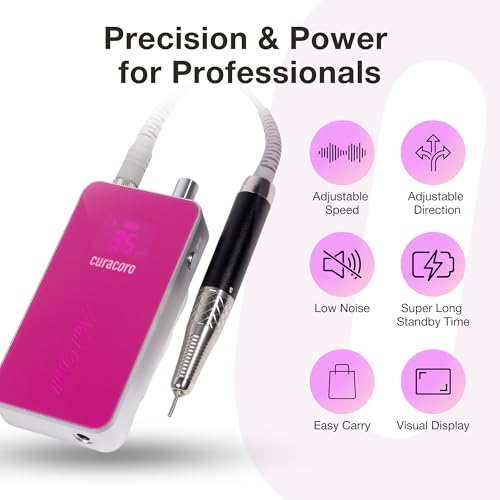 Curacoro Professional Nail Drill 35000RPM with Brushless Motor