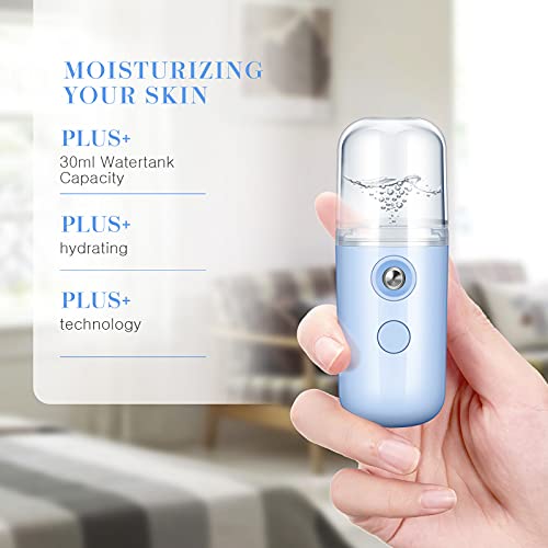 Honoson Nano Facial Mister 2-Pack - USB Rechargeable Face Spray Humidifier