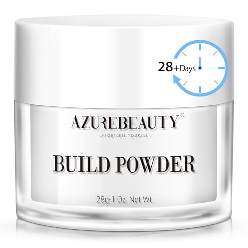 AZUREBEAUTY Clear Nail Dip Powder - 1oz Crystal Clear Builder Powder