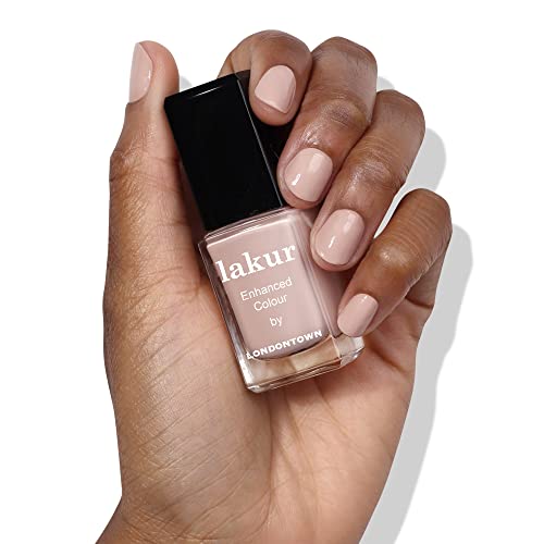 LONDONTOWN Lakur Nail Polish Pampas Beige - Long-Lasting Vegan Non-Toxic 0.4 Fl Oz
