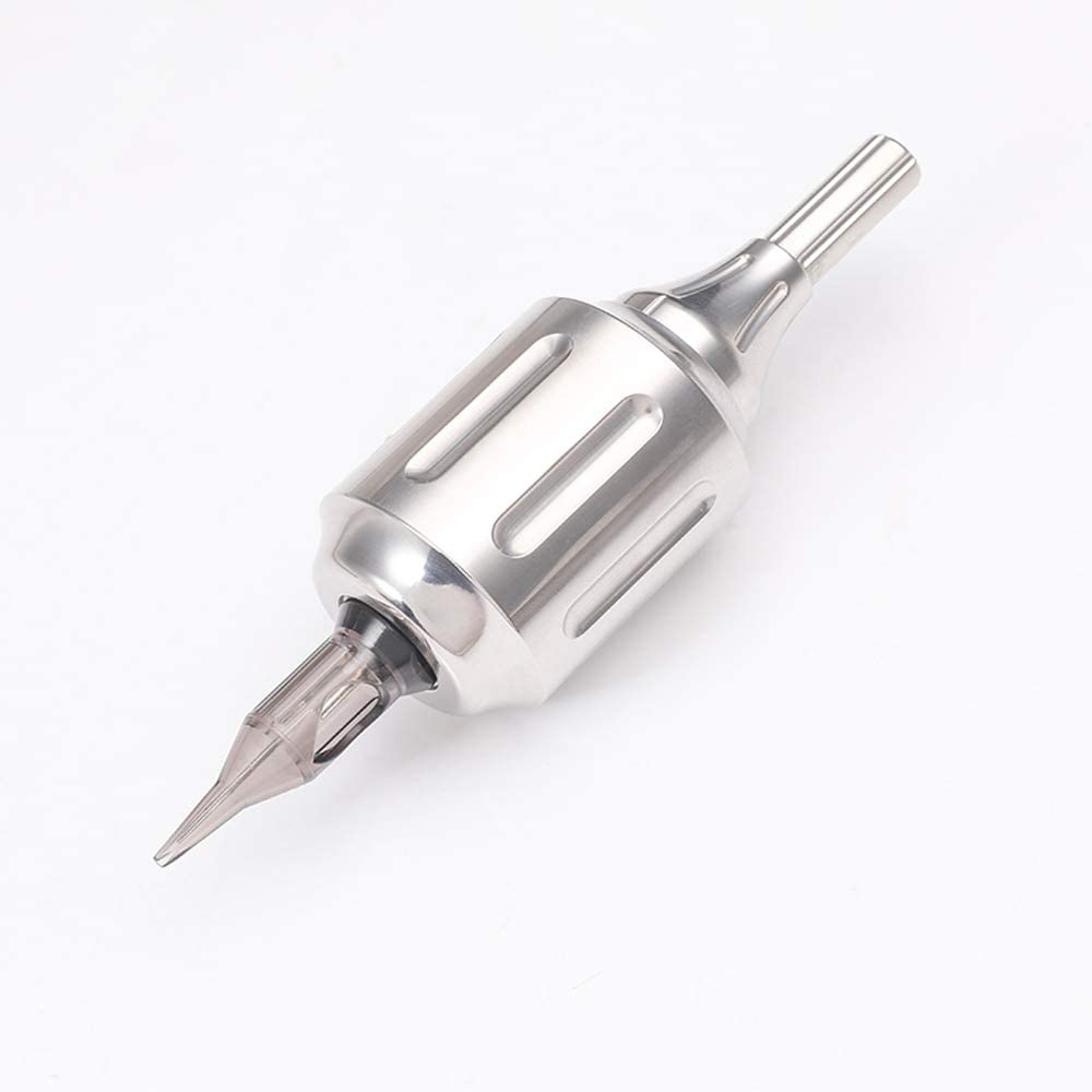 Denergy Cartridge Tattoo Grips-CNC 316L Stainless Steel Heavy Adjustable Autoclavable Tattoo Cartridge Grip 32mm for Rotary Tattoo Gun and Coil Machine