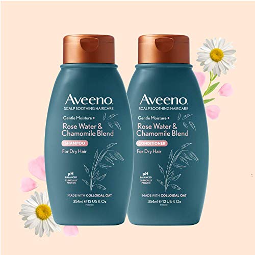 Aveeno Itchy Scalp Shampoo with Rosewater & Chamomile for Dry hair and Scalp 354ml