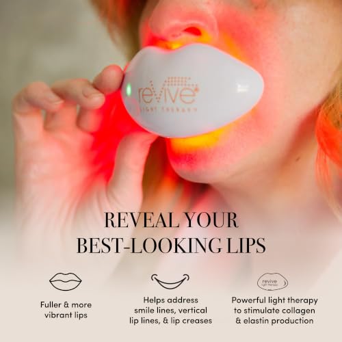 reVive Lux Lip Plumper Device with LED Light Therapy for Smooth & Hydrated Lips