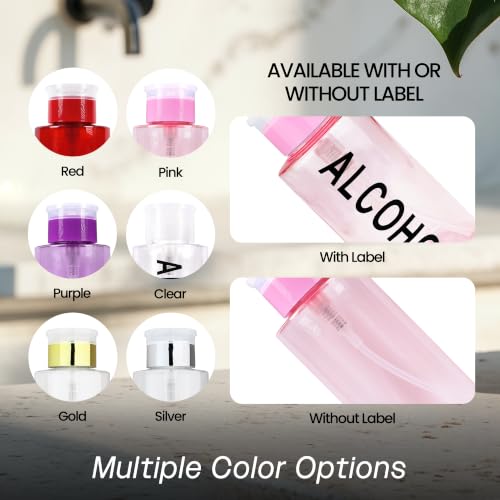 10oz Refillable Pump Dispenser Bottle with Silver Cap