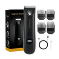 Men's Body Hair Trimmer with Ceramic Blades & LED Display