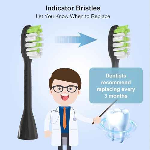 Replacement Toothbrush Heads Compatible with Philips Sonicare One Electric Toothbrush£¬Brush Head 10 Pack for HY1100 for HY1200 for BH1022,5black+5white