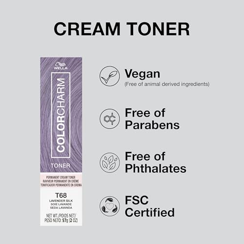 COLORCHARM Permanent Cr?me Hair Toner | Free of Animal-Derived Ingredients, Parabens Free & Gluten Free | 2 oz