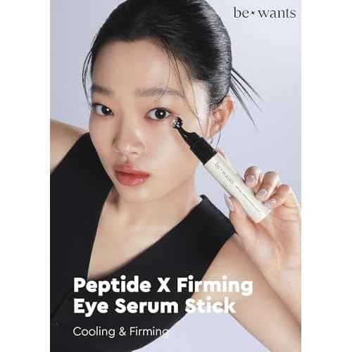 Bewants Peptide-X Firming Eye Serum Stick with Rice-Derived PDRN, Cooling Treatment for Puffiness, Dark Circles & Fine Lines (1 Pack)