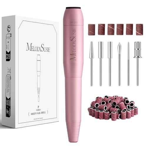 MelodySusie USB Nail Drill PC120I - Macaron Pink, Portable Electric Nail File for All Nail Types