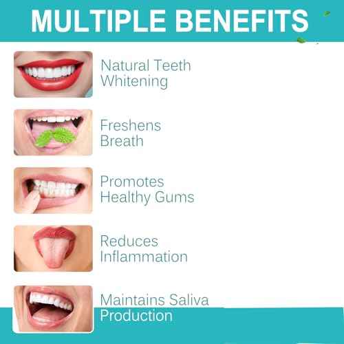 Coconut Pulling Oil, Oil Pulling Travel Sachets 20Pcs, Mint Oil Pulling Mouthwash for Teeth Travel Sizes, Natural Coconut Oil Pulling with Coconut & Peppermint Oil-Mouthwash