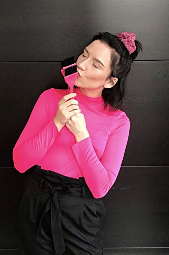 FRAMAR Classic Hair Color Brush Pink - Hair Dye Brush for Balayage & Foil Applications