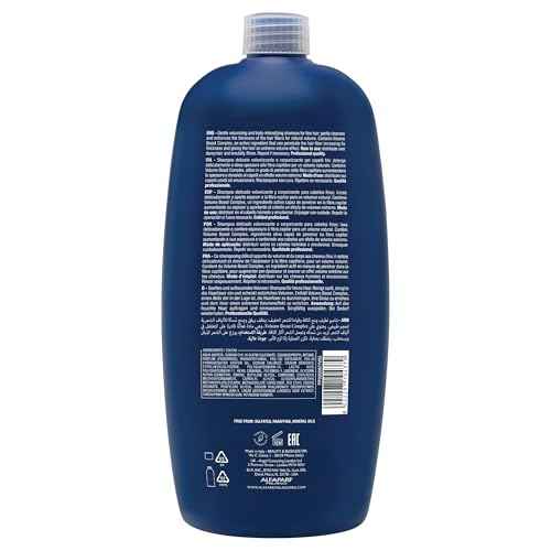 Alfaparf Milano Semi Di Lino Volume Shampoo For Fine Hair ? Sulfate Free Volumizing Low Shampoo - Adds Intense Volume, Thickness and Body - Anti-Frizz - Professional Salon Quality