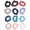 Goody Ouchless Value Pack Heather Scrunchies, 12ct