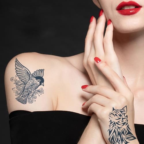 Semi-Permanent Temporary Tattoo Stickers - 6 Sheets