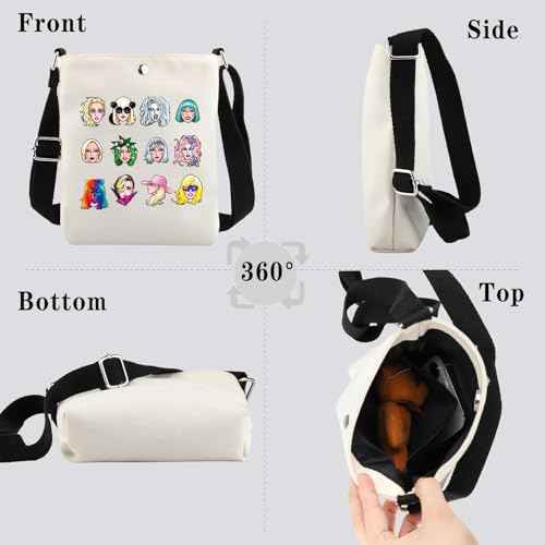 GJTIM Singer Makeup Bag Album Inspired Gift Singer Fan Club Member Zipper Pouch Singer Merchandise Gift for Fan (Singer Character CB)