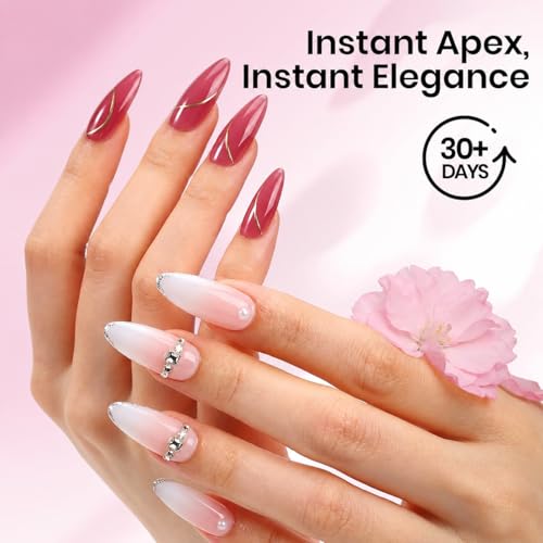 Beetles Tipex Lite Nail Tips Kit - Medium Stiletto, 192 pcs, 3 Sizes, DIY Nail Extensions