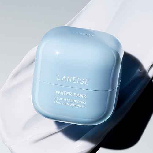 LANEIGE Water Bank Blue Hyaluronic Cream Moisturizer Refill: Hydrating Korean Face Cream with Squalane & Ceramide for Skin Barrier Support, Dermatologist-Tested