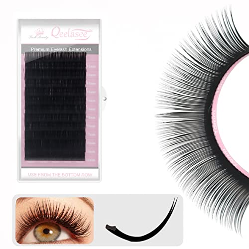 Matte Mink Flat Eyelash Extensions 0.25D Curl 8-15mm Mix Tray