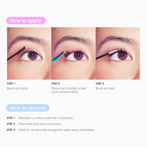 FALSCARA Collection Lash Extension Kit Multi Pack, Extra Drama Wisps Eyelash Clusters, Featherlight False Eyelashes, 18mm-20mm Ultra Glam Volume Lash Extension Wisps, 30 Lash Clusters