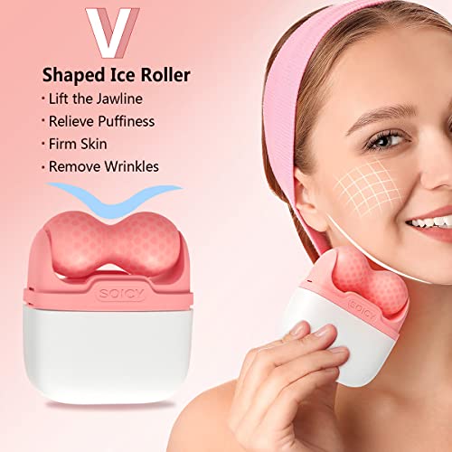 Ice Roller Double Ended Face & Eye Puffiness Relief Massager